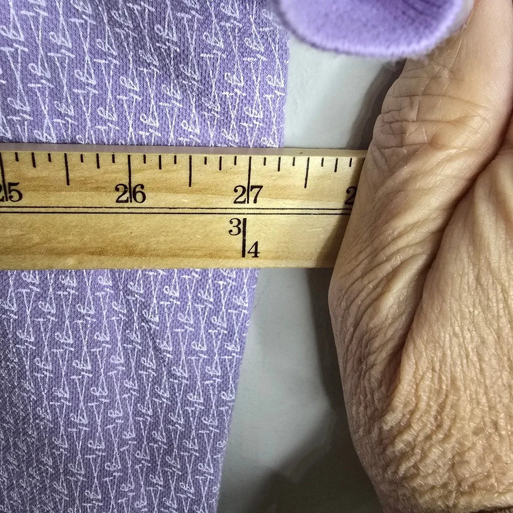 Polo Ralph Lauren Mens Classic Fit Stretch‎ Mesh Polo Shirt XXL Purple Patterned